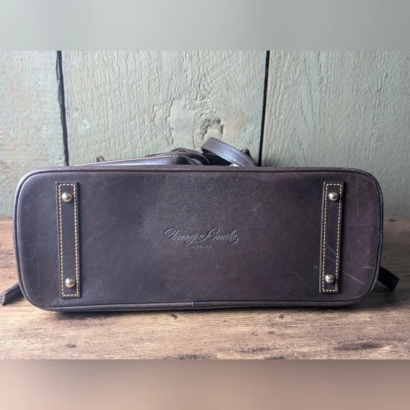 NWT Dooney and Bourke Croco Embossed Leather Green and Brown Bag - Picture 10 of 16